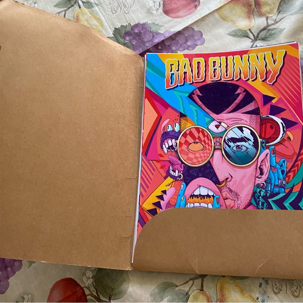 Bad Bunny 12 Colorful Pop Art Album Covers 8 x 12